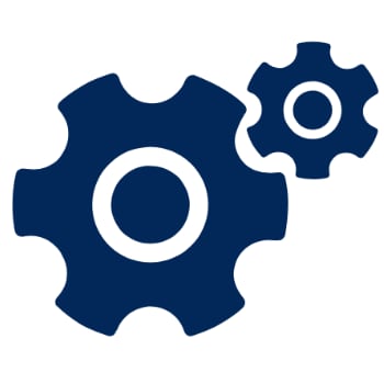 set of cogs icon